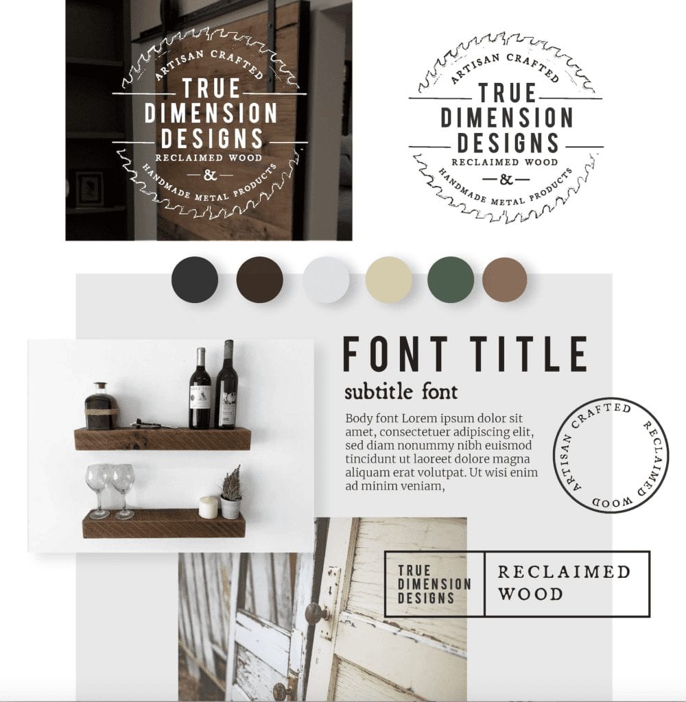 Branding Reclaimed wood