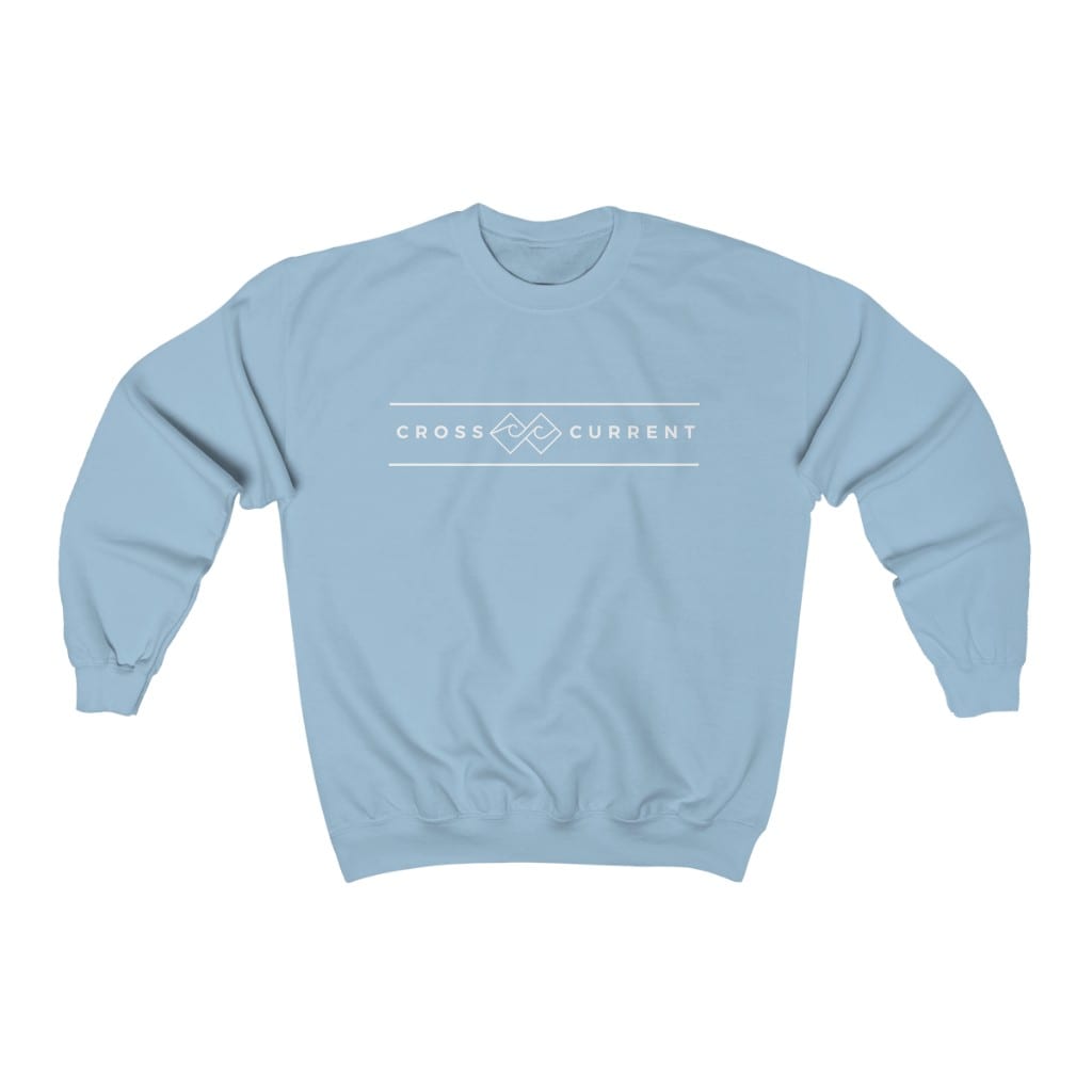 Cross Current Horizonal Unisex Heavy Blend™ Crewneck Sweatshirt - Image 2